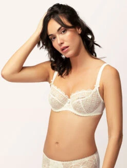 Empreinte Romy Low Neck Bra -Elomi Underwear Shop EmpreinteRomyLowNeckBraNatural08212Side