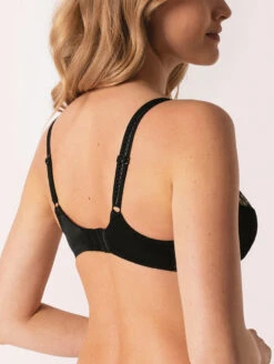 Empreinte Swan Plunge Bra 9 Empreinte Swan Plunge Bra -Elomi Underwear Shop EmpreinteSwanPlungeBra31210BlackBack