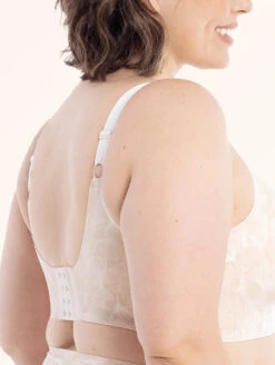 Evelyn & Bobbie Beyond Bra -Elomi Underwear Shop EvelynandBobbieBeyondBraChampagneGinkgoBack