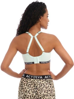 Freya Dynamic Sports Bra -Elomi Underwear Shop FreyaDynamicSportsBraPureLeoAquaAC4014backalt