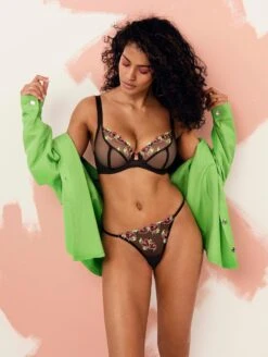 Freya Loveland Plunge Bra -Elomi Underwear Shop FreyaLovelandPlungeBraAA401002andGstringAA401070Fashion