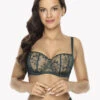 Gaia Jessi Balcony Bra -Elomi Underwear Shop GA BSO 1036JessiBalconyBraEmeraldGreenFront
