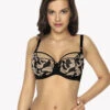Gaia Georgia Semi Soft Bra 1 Gaia Georgia Semi Soft Bra -Elomi Underwear Shop GA BSO 1067GeorgiaSemiSoftBraSatinEmbroideryFront