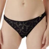 Gossard Glossies Lotus Brief -Elomi Underwear Shop GossardGlossiesLotusBrief19003BlackFront