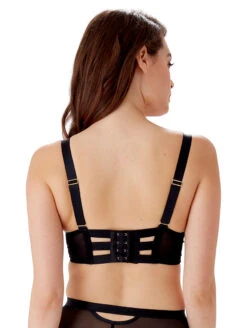 Gossard Pulse Mesh Longline Plunge Bra -Elomi Underwear Shop GossardPulseMeshLongLineBraBlack19301Back