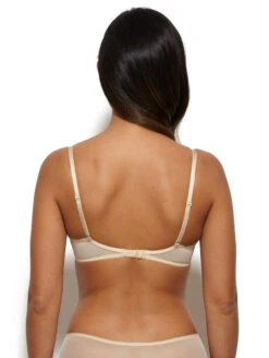 Gossard Superboost Plunge Bra -Elomi Underwear Shop GossardSuperboostLacePlungeBraSand7705Back