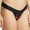 Hanky Panky DreamEase Low Rise Thong -Elomi Underwear Shop HankyPankyDreamEaseLowRiseThongCherryBombPR681004Front