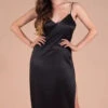 Identity Lingerie Nightgown Dress -Elomi Underwear Shop IDentityLingerieNightgownDressClassyBlack62346Front