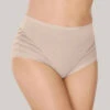 Leonisa Lace Stripe Shaper Panty 2 Leonisa Lace Stripe Shaper Panty -Elomi Underwear Shop LeonisaLaceStripeShaperPanty012903ChaiNudeFront