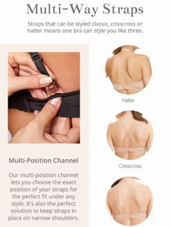 Montelle Allure Light Push Up Bra 7 Montelle Allure Light Push Up Bra -Elomi Underwear Shop MontelleAlureLightPushUpBra9316StrapAlt