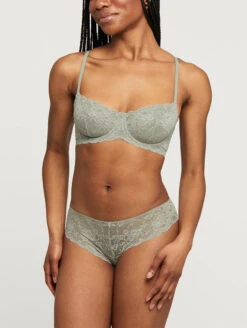 Montelle Brazilian -Elomi Underwear Shop MontelleBrazilian9001FlirtDemiBra9312SageFront