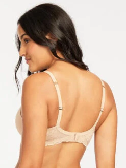 Montelle Pure Plus Seamless Bra -Elomi Underwear Shop MontellePurePlusSeamlessSand9320Back