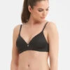 Montelle Wire Free Bra -Elomi Underwear Shop MontelleWireFreeBraBlack9317Front