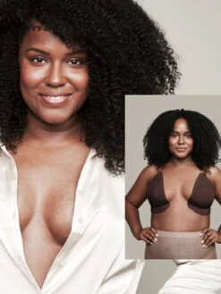 NOOD Game Changer Lift And Shape Breast Tape -Elomi Underwear Shop NOODBreastTapeGameChangerLiftShade9ChocolateExampleEdit