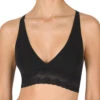 Natori Bliss Perfection Bralette 2 Natori Bliss Perfection Bralette -Elomi Underwear Shop NatoriBlissPerfectionBralette765154BlackFront