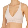 Natori Bliss Perfection Bralette -Elomi Underwear Shop NatoriBlissPerfectionBralette765154CameoRoseFront