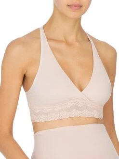 Natori Bliss Perfection Bralette 8 Natori Bliss Perfection Bralette -Elomi Underwear Shop NatoriBlissPerfectionBralette765154CameoRoseFront2