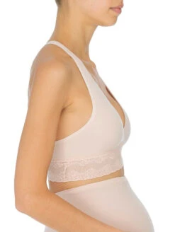 Natori Bliss Perfection Bralette 9 Natori Bliss Perfection Bralette -Elomi Underwear Shop NatoriBlissPerfectionBralette765154CameoRoseSide