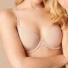 On Gossamer T-Shirt Bra -Elomi Underwear Shop OnGossamerT ShirtBraChamnpagneG3200Front