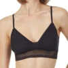 On Gossamer Triangle Bralette -Elomi Underwear Shop OnGossamerTriangleBraletteBlackG5311Front