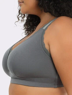 Parfait Dalis Bralette -Elomi Underwear Shop P5641DalisBraletteCharcoalSide