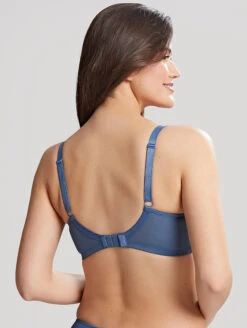 Panache Ana Plunge Bra -Elomi Underwear Shop PanacheAnaPlungeBraVintageBlue9396Back