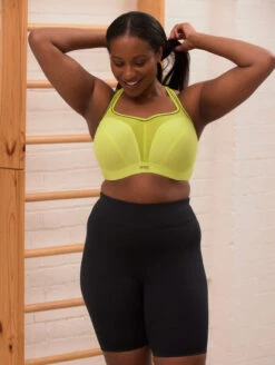 Panache Sports Bra -Elomi Underwear Shop PanacheWiredSportsBraLimeZest5021AFashion