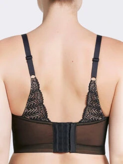 Parfait Mia Lace Bralette -Elomi Underwear Shop ParfaitMiaBlackBeigeBack
