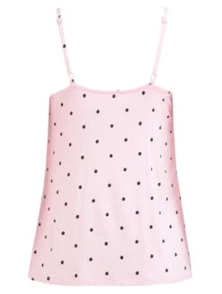 Pour Moi Sofa Love Lace Jersey PJ Set -Elomi Underwear Shop PourMoiSofaLovePJSetBlushBlack19836 8BackTopCutOut