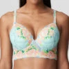 PrimaDonna Twist Efforia Plunge Longline Bra -Elomi Underwear Shop PrimaDonnaTwistEfforiaPaddedBraDeepPlungeLongline0241994HawaiianDreamFront