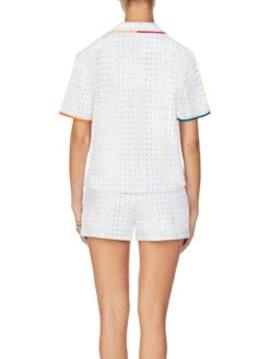 Room Service Pride Unisex PJ Set -Elomi Underwear Shop RoomServicePrideUnisexPJSetPrideLightningRS3920548Back