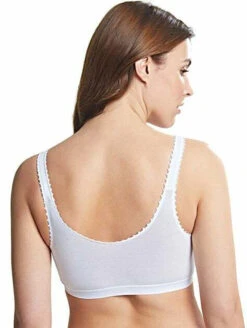 Royce Front Closure Bra -Elomi Underwear Shop RoyceFrontCloseBraWhite1010Back