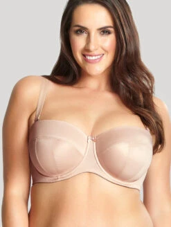Sculptresse Dana Strapless Bra 15 Sculptresse Dana Strapless Bra -Elomi Underwear Shop SculptresseDanaStraplessBraLinen9670FrontStraps