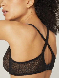 Simone Perele Comete Full Cup Bra 10 Simone Perele Comete Full Cup Bra -Elomi Underwear Shop SimonePereleCometeBlack12S324Side