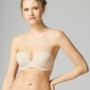 Simone Perele Essential Strapless Bra -Elomi Underwear Shop SimonePereleEssentialStraplessBraPeauRose13V303Front