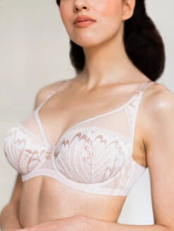 Subtille Cora Lace Bra -Elomi Underwear Shop SubtilleCoraLaceBraBezIvorySide