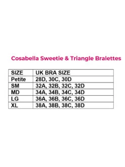 Cosabella Never Say Never Sweetie Bralette -Elomi Underwear Shop SweetieandTriangleSizeChartCarousel 77a17444 51fd 46b4 a6ae 9de6120e89af