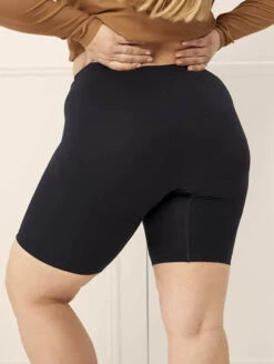 Thigh Society Regular Rise 9" Shorts 7 Thigh Society Regular Rise 9" Shorts -Elomi Underwear Shop ThighSocietyTheOriginalRegularRise9 BlackTHSO RBack