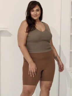 Thigh Society The Staple Short 9 Thigh Society The Staple Short -Elomi Underwear Shop ThighSocietyTheStapleCocoaTHSO STAPLEFull