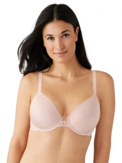 Wacoal Back Appeal Front Closure Bra -Elomi Underwear Shop WacoalBackAppealFrontClosure853403RoseDustFront