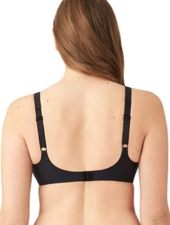 Wacoal How Perfect Wire Free T-Shirt Bra -Elomi Underwear Shop WacoalHowPErfectWireFreeBraBlack852189Back