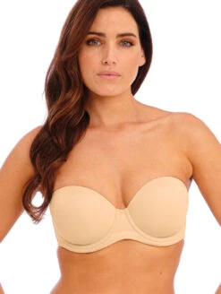 Wacoal Strapless Bra -Elomi Underwear Shop WacoalRedCarpetStraplessSand953117FrontAlt2